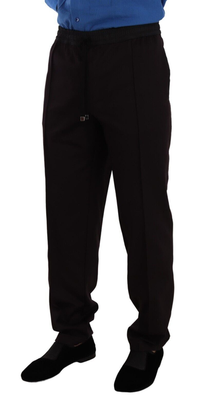 Bordeaux cotton mens skinny trouser pants-null