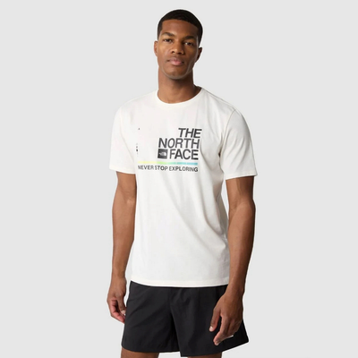 The north face m foundation graphic tee s/s - eu, Grdniawht/tnfbk, medium