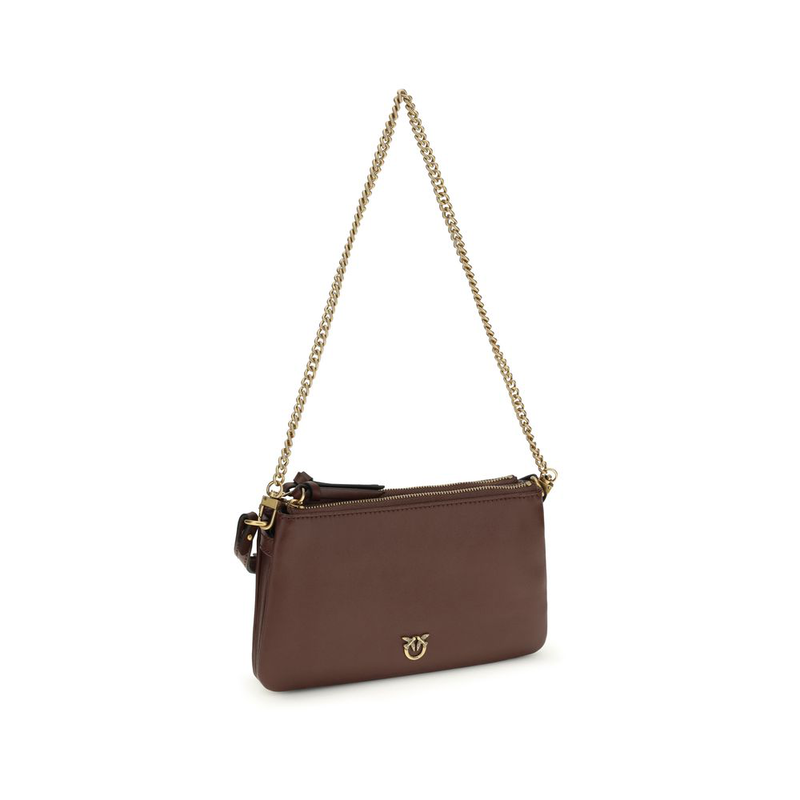 Brown calf leather bos taurus shoulder bag-null