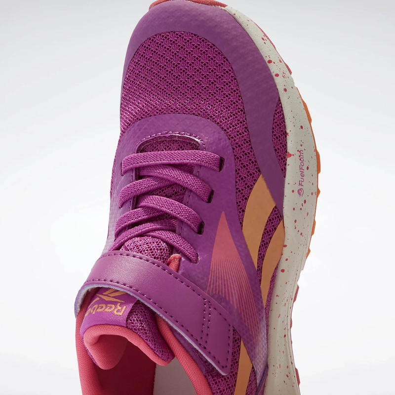 Reebok girl's energen run elastic lace & top strap-null