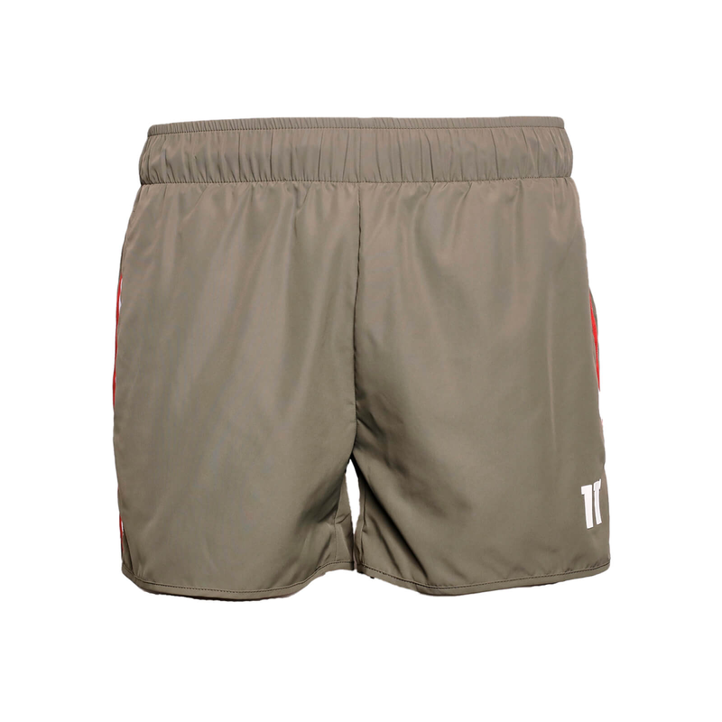 11 degrees men clothing twin colour tape swim shorts khaki 11d3623-341 image number null
