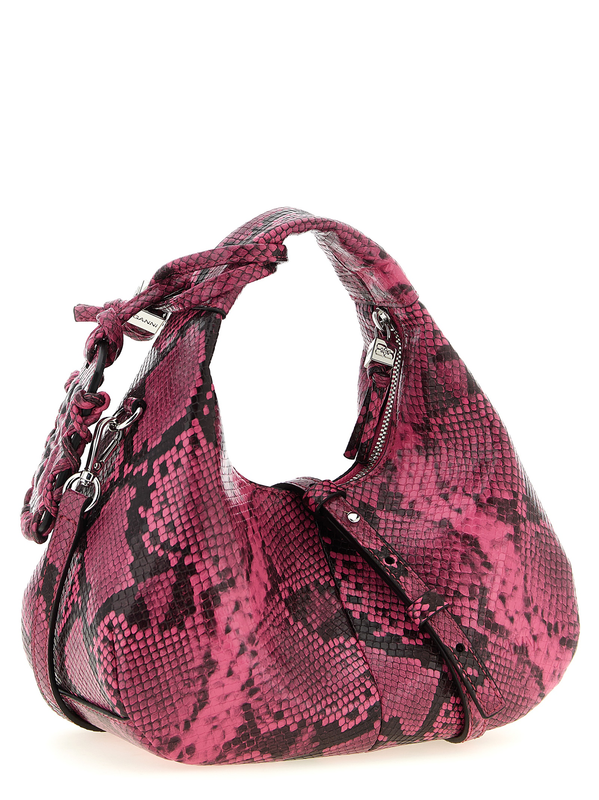 Fuchsia recycled polyester handbag-null