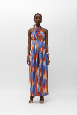 Mallory emely jumpsuit, Blue-red, medium