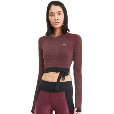 Studio metallic long sleeve top