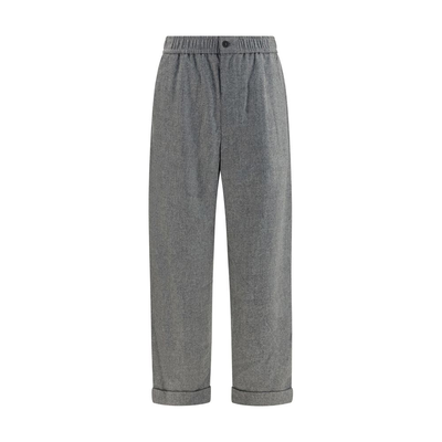 Gray wool oves aries casual pants, Grey, medium