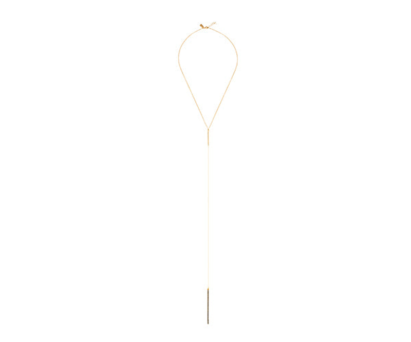 Cupid zircon tie necklace-null
