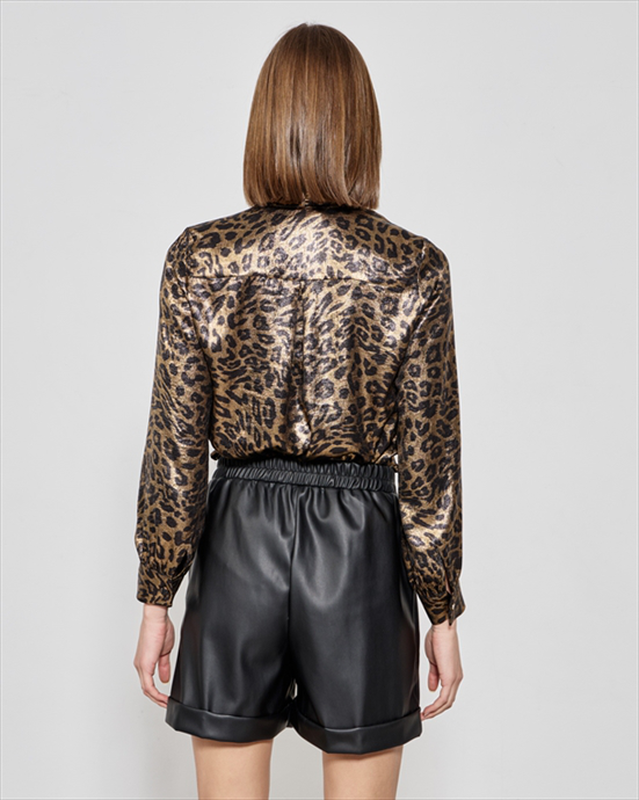 Shirt metalic animal print image number null