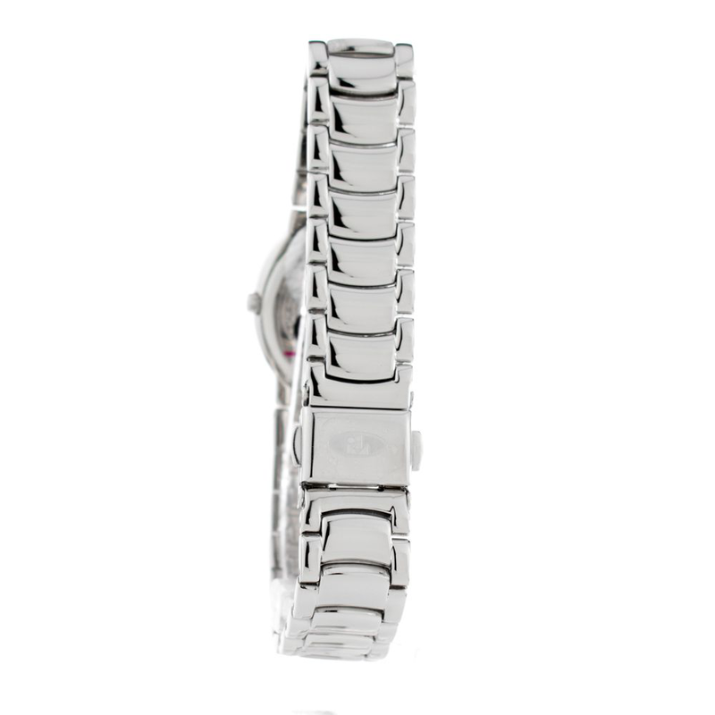 Silver stainless steel dress watch-null
