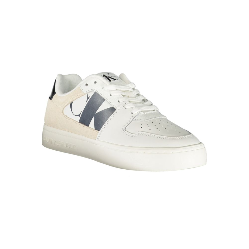 White polyurethane women sneaker-null