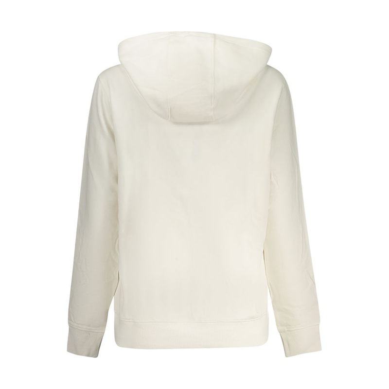 White cotton women sweatshirt-null