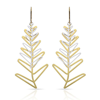 Espiga gold/silver earring,  Espiga gold/silver earring, , medium