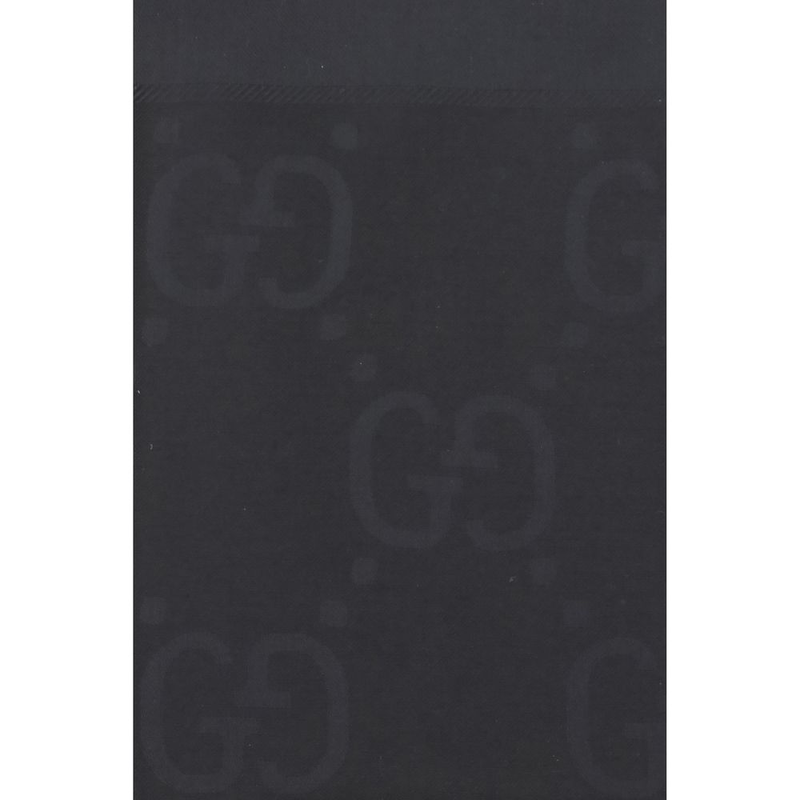 Black wool oves aries scarf-null