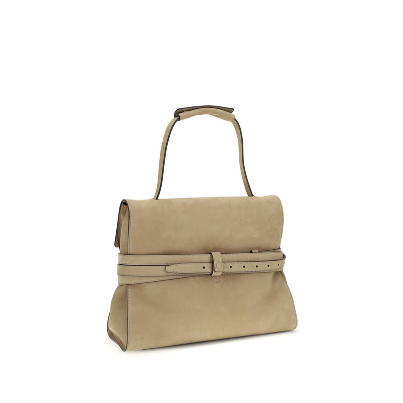 Beige calf leather bos taurus handbag-null