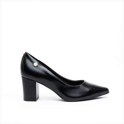 Vizzano chic medium block heel pumps, Black, medium