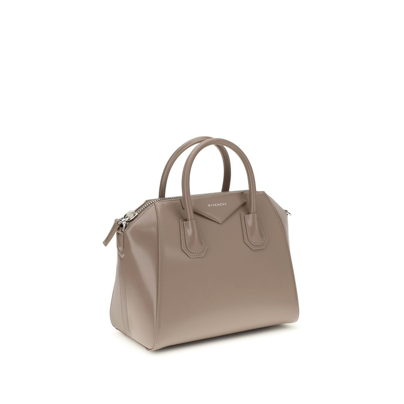 Gray calf leather bos taurus handbag-null