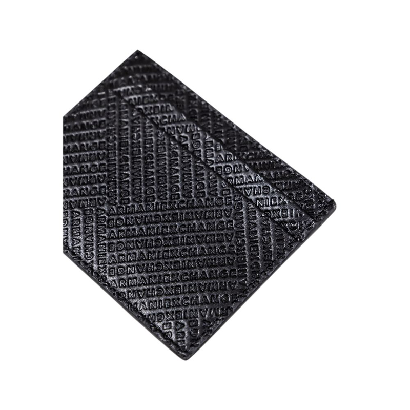 Black leather cardholder-null