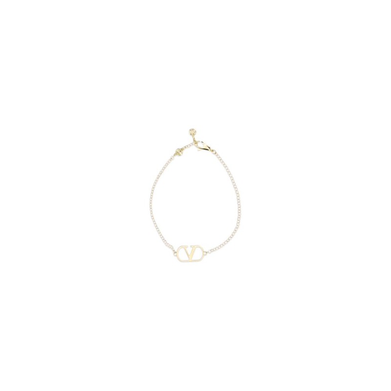 Gold metal bracelet-null