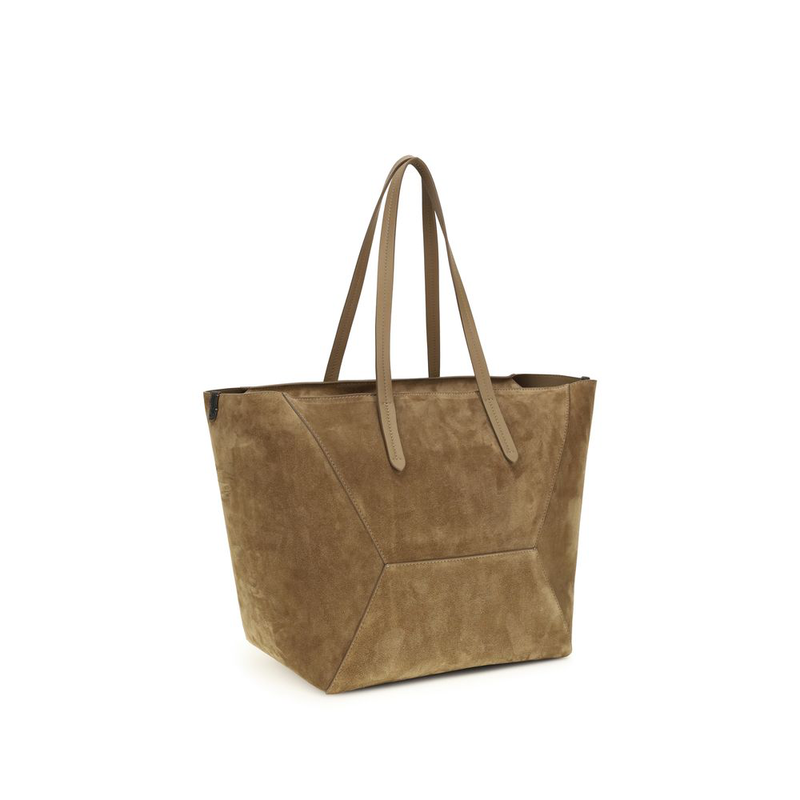 Beige calf leather bos taurus shoulder bag-null