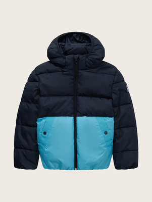 Heavy puffer jac coat kids boy, Sky Captain Blue, medium