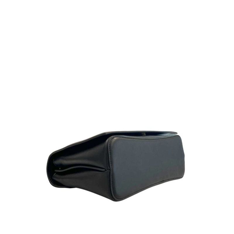 Black pu women crossbody bag-null
