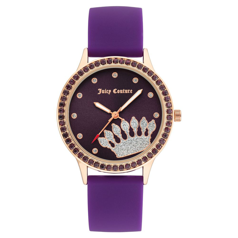 Purple synthetic dress watch-null