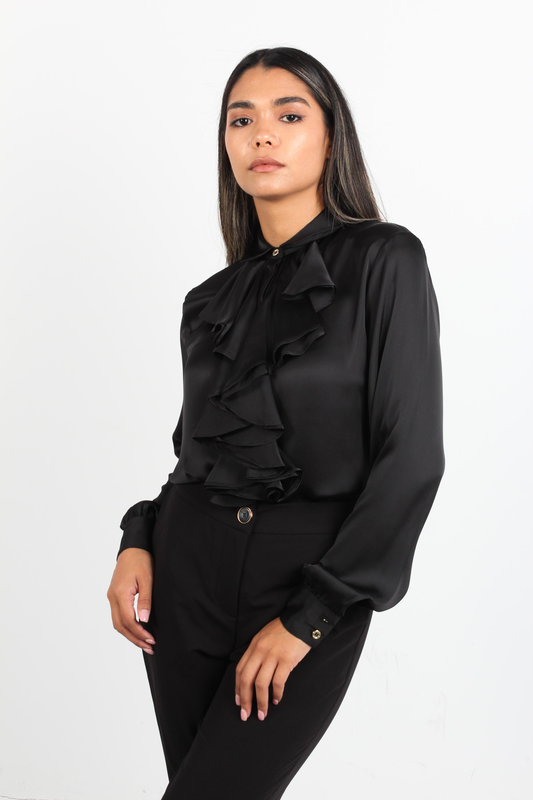 Shirt with rousches - fracomina-null