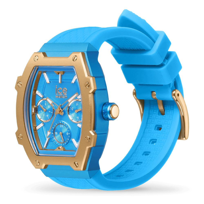 Blue synthetic sport watch-null