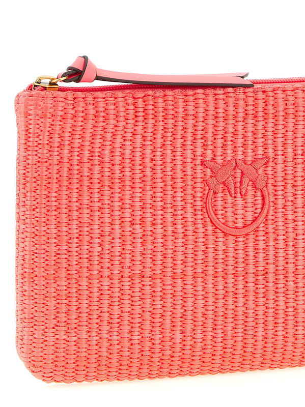 Fuchsia polypropylene clutch bag-null