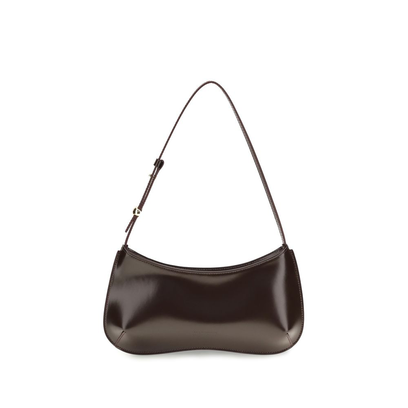 Brown calf leather bos taurus shoulder bag-null
