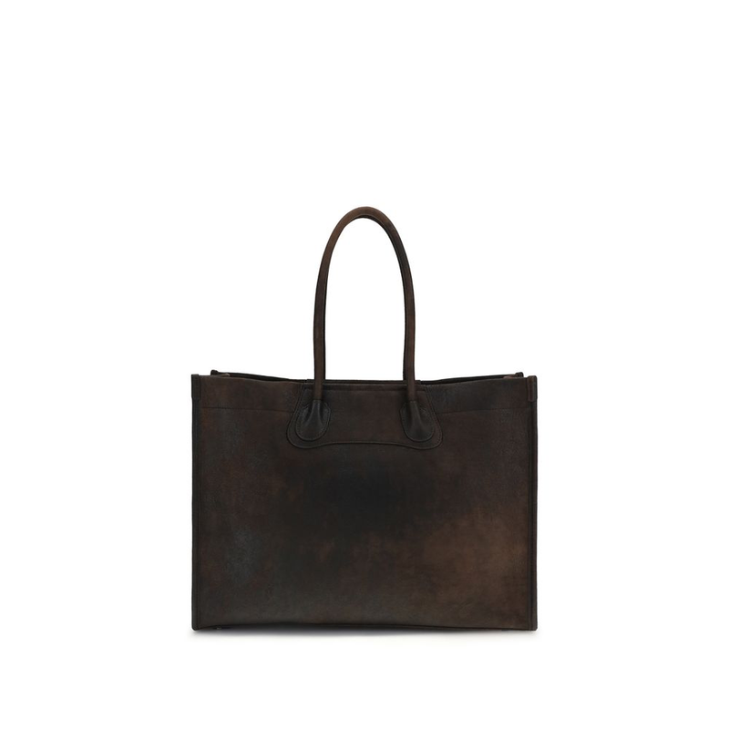Brown lamb ovis aries aries shoulder bag-null
