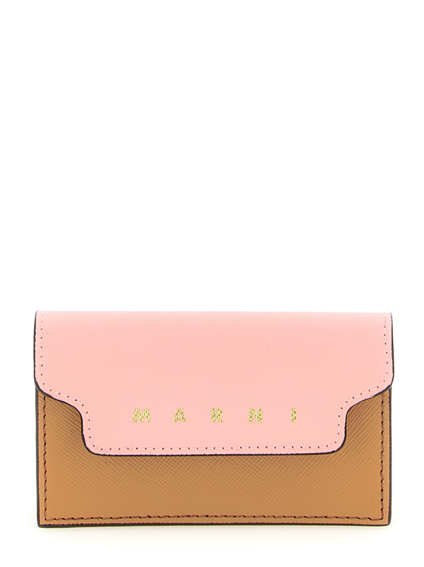 Multicolor calfskin cardholder-null