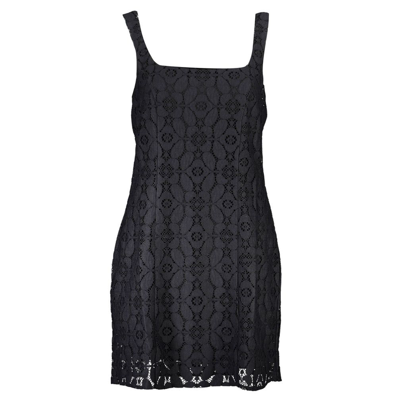 Black polyester women dress-null