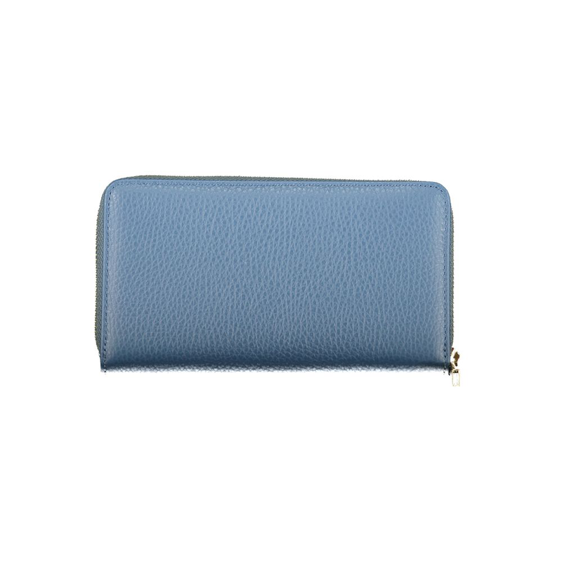Blu leather women wallet-null