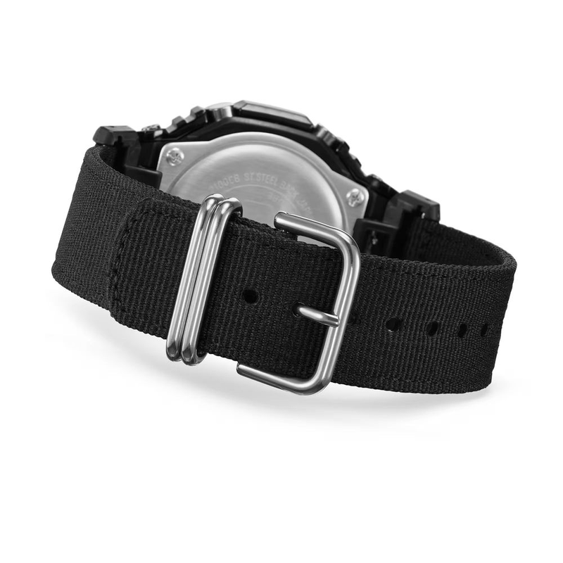 Black fabric sport watch-null
