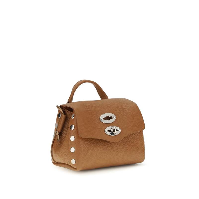 Beige calf leather bos taurus shoulder bag-null