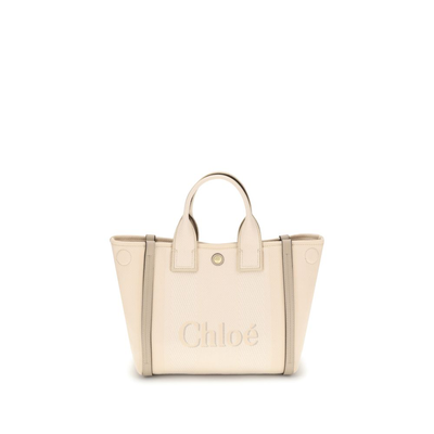 Beige cotton handbag, Beige, medium