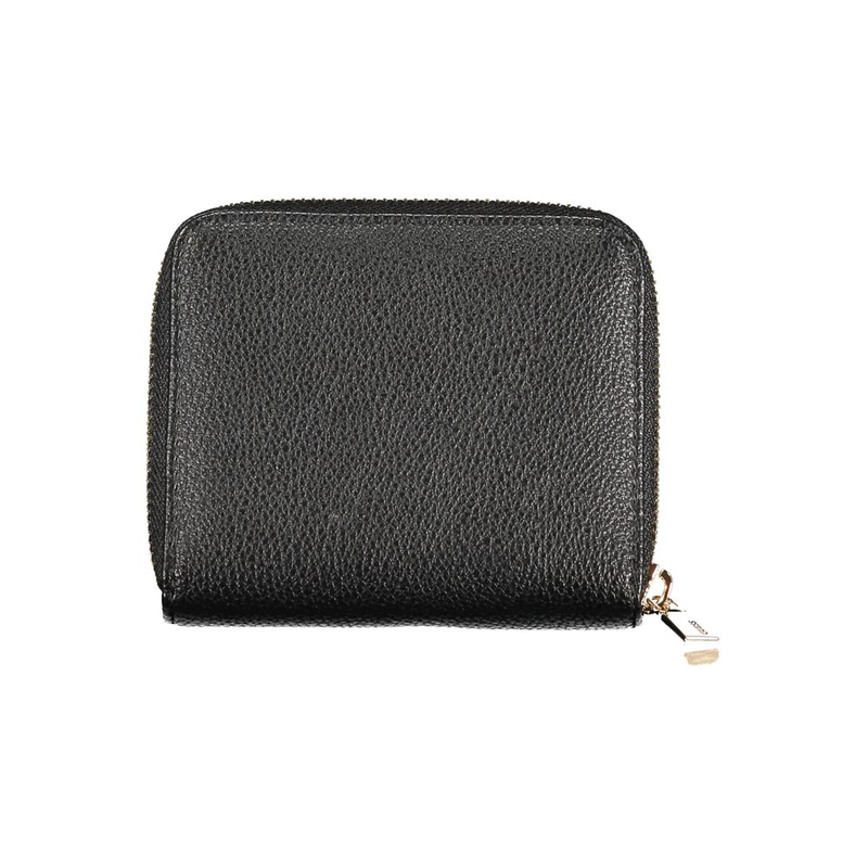 Nero poliuretano women wallet-null