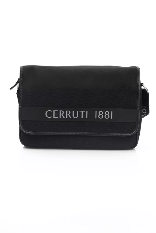 Black nylon women crossbody bag-null