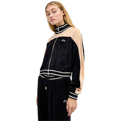 Sartoria bloom cropped track top, Black, medium