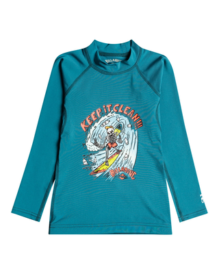 Billabong boys lycras keep it clean ls (c4ty10-1584), Marine, medium
