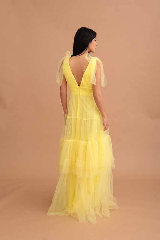 Aelia dress - yellow-null
