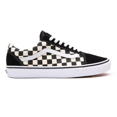 Primary check old skool shoes, Black / White, medium