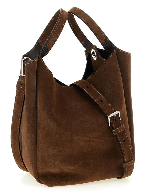 Brown calfskin handbag-null