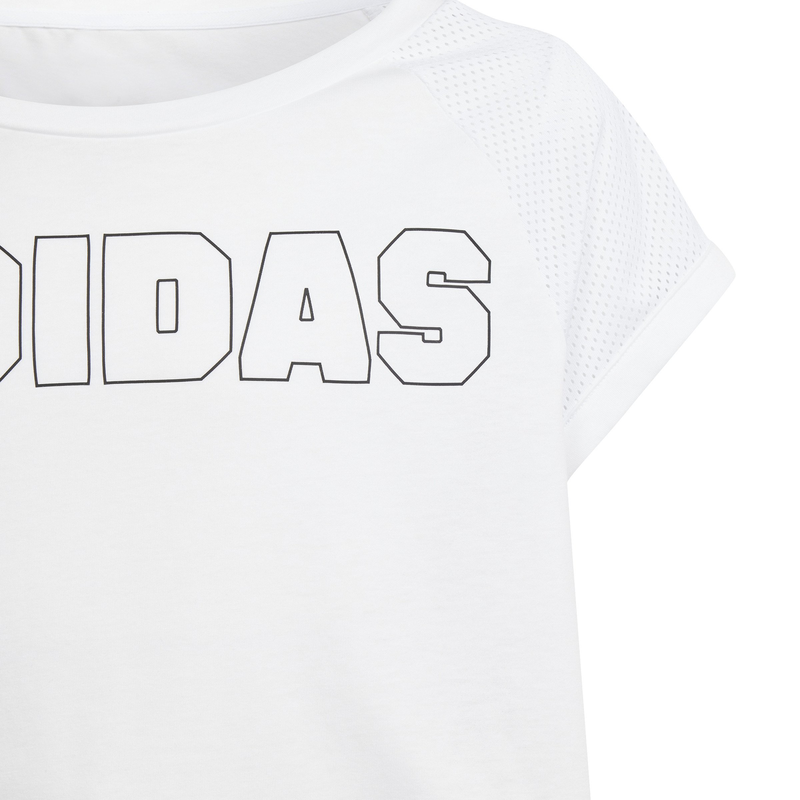 Adidas kids girls aeroready dance crop t-shirt  (in1903)-null