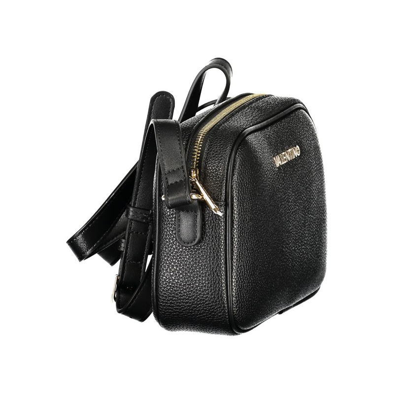Black polyurethane women's bag-null
