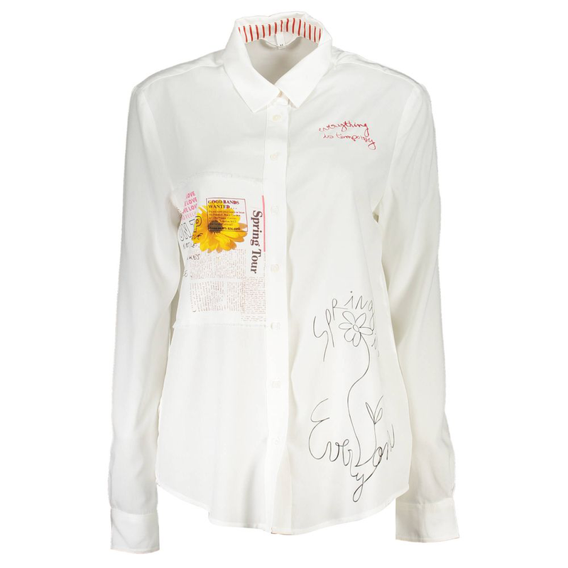 Bianco viscosa women shirt-null