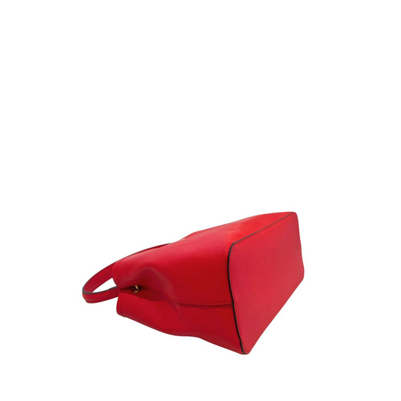 Red pu women handbag-null