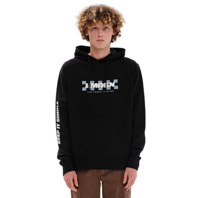 Men's logo pullover hoodie, Black, medium