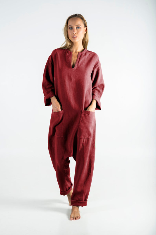 Kyoto linen jumpsuit image number null