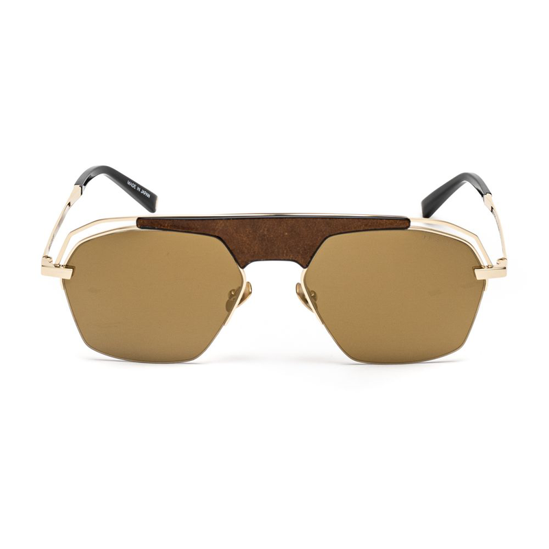 Gold titanium sunglasses-null
